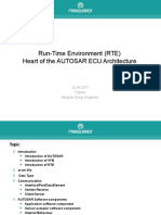 Run-Time Environment (RTE) Heart of The AUTOSAR ECU Architecture