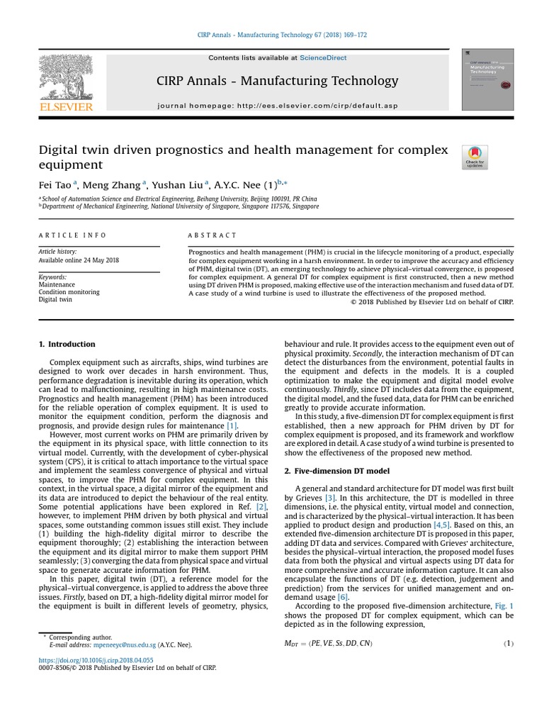 Digital Twin Driven Prognostics and Health Management For ...