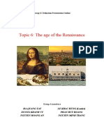 Group 6 - The Age of Renaissance