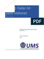 Analisis Kadar Air