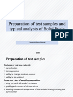 Preparation of Test Samples and Typical Analysis of Solid Fuels