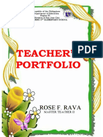 Teacher'S Portfolio: Rose F. Rava