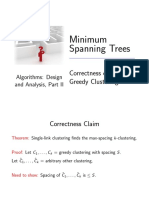 Minimum Spanning Trees: Correctness of Greedy Clustering