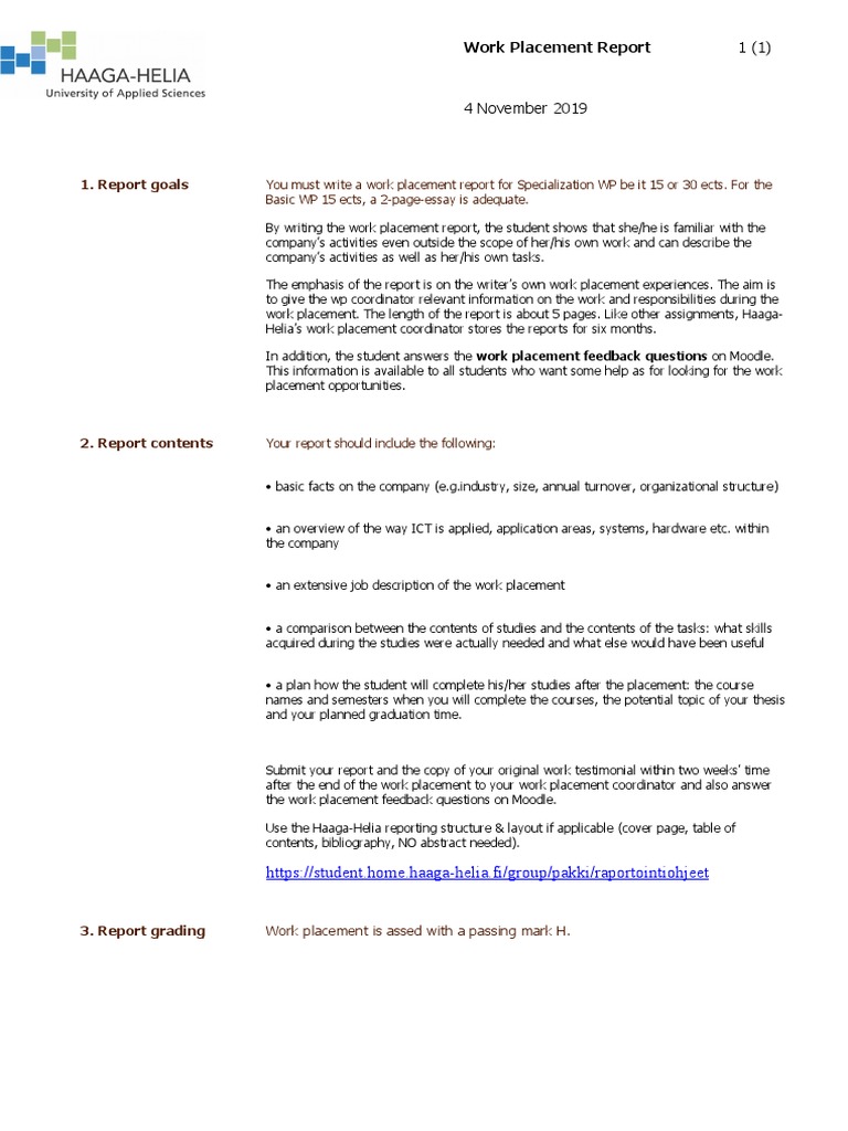 Instructions For Writing WP Report | PDF | Learning | Communication
