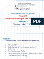 Chapter 1 Introduction To Cost Engineering