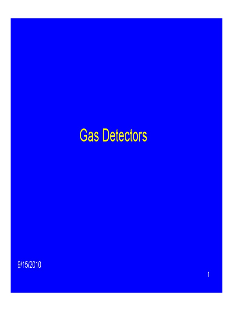 Understanding Gas Detectors A Technical Overview of Ionization
