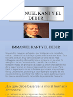 Immanuel Kant y El Deber 
