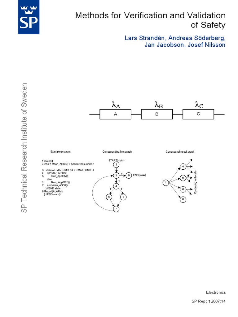 Safety Verification Methods for Automotive Systems | PDF | Verification ...