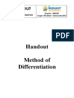 Method of Diffrentiation Handout