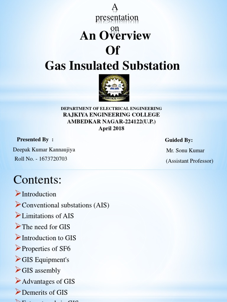 An Overview of Gas Insulated Substation | PDF | Transformer | Insulator ...
