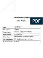 Commissioning Report Fire Alarm System