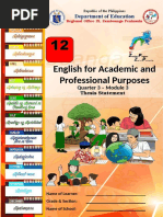 English For Academic and Professional Purposes: Department of Education