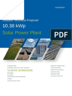 Solar Power Plant: Detailed Technical Proposal