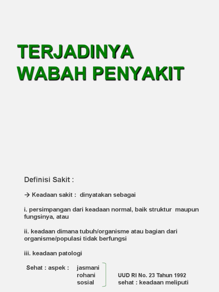 Epid2-Wabah Penyakit1 | PDF | Sains & Matematika