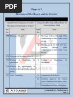 Chapter 2 Meetings of The Board and Its Powers
