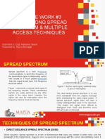 Course Work #3 Discussiong Spread Spectrum & Multiple Access Techniques