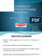 Evaluation of Training Effectiveness Presentation