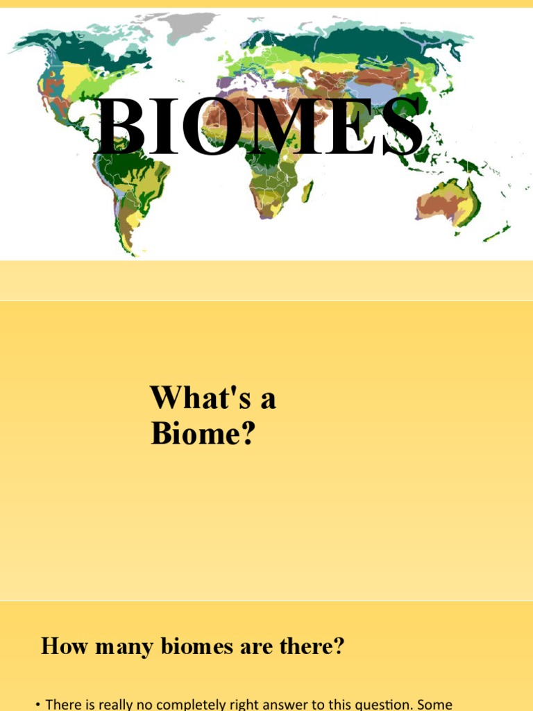 Biomes | PDF | Science & Mathematics | Technology & Engineering
