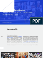 Informe de Resultados - Jornada Escucha Ciudadada Plan Paso A Paso 2021