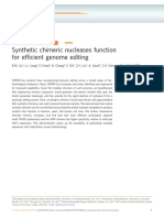 Synthetic Chimeric Nucleases Function For Ef Ficient Genome Editing