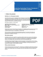 Instructions For Conducting Cambridge Primary Checkpoint and Cambridge Secondary 1 Checkpoint Pretests - tcm142-353952