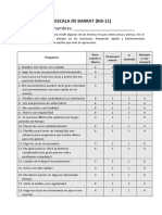 Hoja de Respuestas Barrat BIS-11