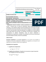 Logaritmos propiedades guía matemática cuarto año