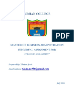 Birhan College: Master of Business Adminstration