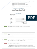 Multiple Choice Questions Presentation of FS