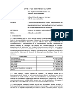 INFORME 20-2020 APROBACION DE EXPEDIENTE TRANSITABILIDAD VEHICULAR Y PEATONAL DEL SECTOR CHICAMITA