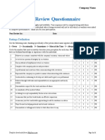 Peer Review Questionnaire