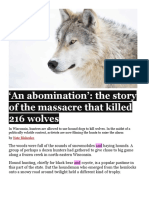 An Abomination': The Story of The Massacre That Killed 216 Wolves