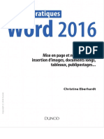 Travaux pratiques avec Word 2016