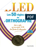 BLED - Les 50 Règles d'or de l'Orthographe