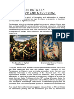 Differences Between Renaissance and Mannerism Architecture