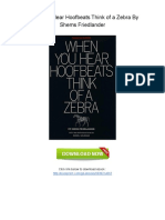 (M369.Book) PDF Ebook When You Hear Hoofbeats Think of A Zebra by Shems Friedlander