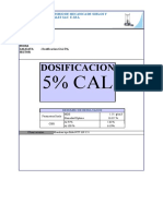 Dosificacion Cal 5%