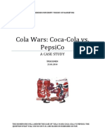 Cola Wars Coca Cola Vs PepsiCo A CASE ST