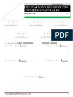 05 Multiplicación y División de Números Quinto de Primaria