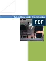 Lab-4 Basic Device Configurations