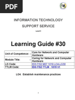 Learning Guide #30: Information Technology Support Service