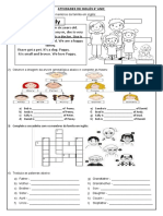 Atividades de Inglês 6º Ano