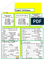 Present Continuous Exercises