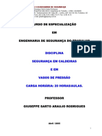 Curso Segurança Em Caldeiras - 2005