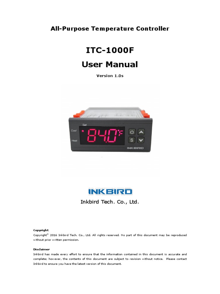 ITC-1000F 110V Termostato Controlador De Temperatura Digital