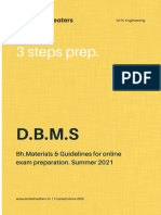 3 Steps Prep.: D.B.M.S