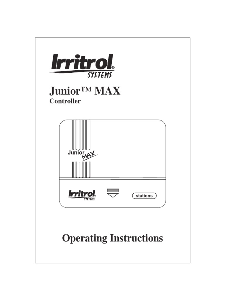 Junior™ MAX: Operating Instructions | PDF | Electromagnetic ...