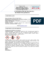 Nitrato de Mercúrio Ficha de Segurança