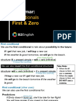 Conditionals First Zero GrammarPDF