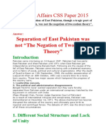 Pakistan Affairs CSS Paper 2015